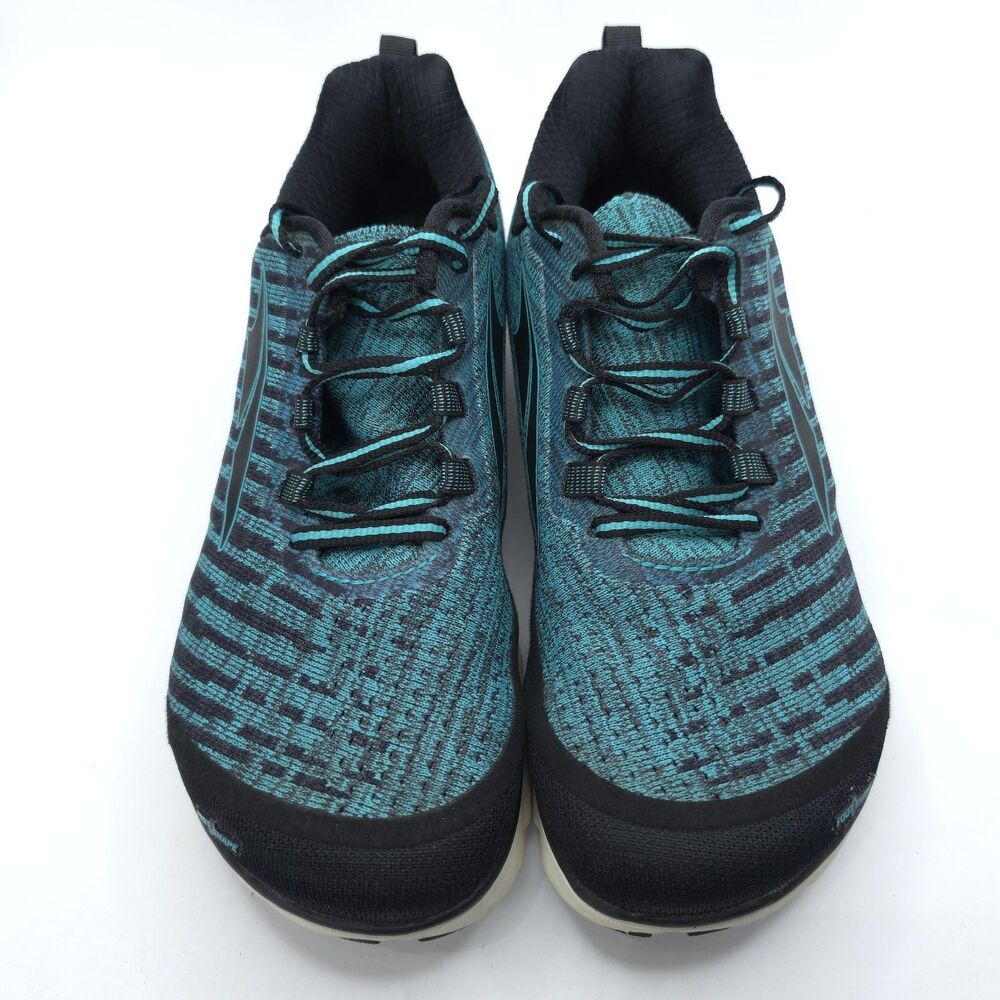 Altra Womens Torin Knit 3.5 Running Shoes Womens Size 9.5 Black Blue Zero Drop - Picture 2 of 7